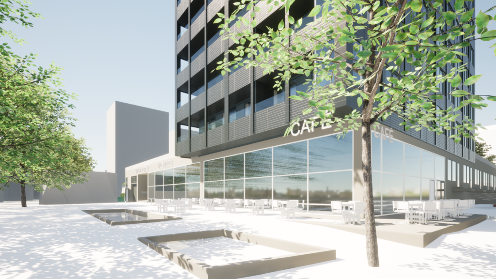 Axeloth arkitekter skiss Valla torg